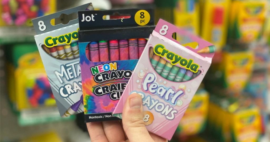 Crayola Crayons 8-Count Packs Only $1 at Dollar Tree
